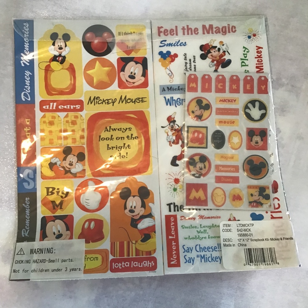 Mickey & Friends scrapbook pages